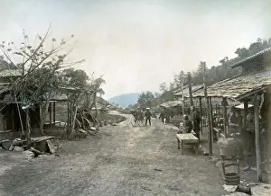 Nagasaki Prints: Village between Mogi and Nagasaki, Japan