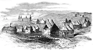 Lone Collection: Village of Moveen during the 1840 s