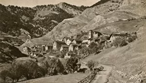 Valle Collection: Village of Pal and Botella hill, Valleys of Andorra