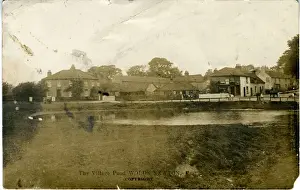 Wold Prints: The Village Pond, Wold Newton, Driffield, England