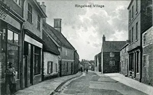 Northamptonshire Prints: The Village, Ringstead, Northamptonshire