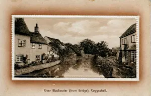 Colchester Prints: The Village & River, Coggeshall, Essex