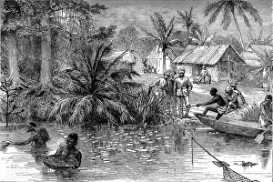 Acing Gallery: A village on the river Prah during the 2nd Ashanti War