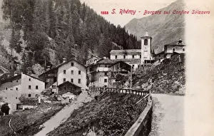 Bosses Prints: Village of Saint Rhemy-en-Bosses, Italy on the Swiss border