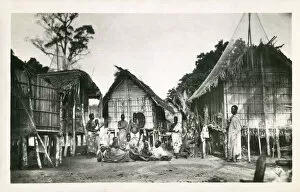 Images Dated 24th April 2019: Village Scene - Ivory Coast - 1940s