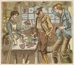 Shop Keeper Prints: Village Shop Post Office
