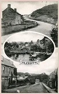 Whitby Prints: The Village, Sleights, Yorkshire