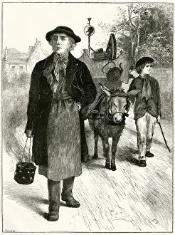 Pedlars Prints: THE VILLAGE TINKER 1870