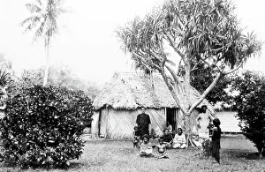 Village in Tonga, Victorian period