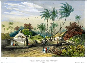 Vaillant Prints: Village of Valdaour, Pondichery, India