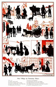 Silhouettes Collection: Our Village in Victorian Times by H. L. Oakley