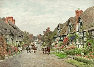 Cows Prints: Village of Wyre Piddle, Worcestershire