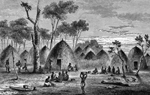 Possibly Prints: Village in Zaire