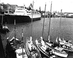 Dieppe Prints: Villandry cross-channel ferry at Dieppe, France