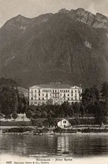 Villeneuve Prints: Villeneuve - Hotel Byron - Switzerland, Vaud