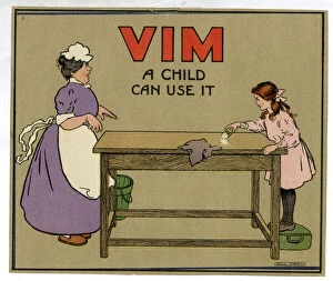 Cleaning Collection: Vim advertising insert