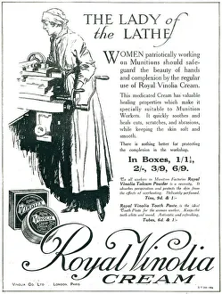 Idea Prints: Vinolia Advertisement Lady Of The lathe