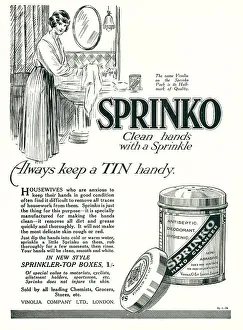 Vinolia Company Sprinko Advertisement