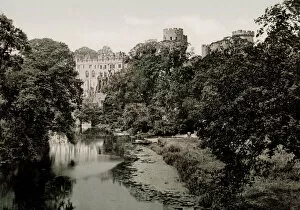 Vintage 19th century / 1900 photograph: Warwick Castle, England