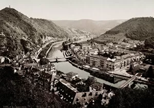 Administrative Collection: Vintage 19th century / 1900 photograph: Bad Ems, a town in Rheinland Pfalz, Germany