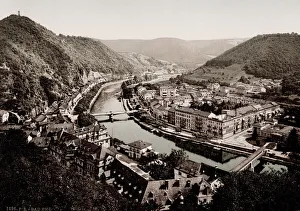Administrative Collection: Vintage 19th century / 1900 photograph: Bad Ems, a town in Rheinland Pfalz, Germany