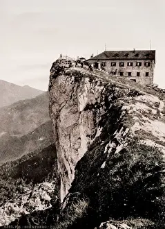 Vintage 19th century / 1900 photograph: The Hotel Schafbergspitze, located at 1783 metres