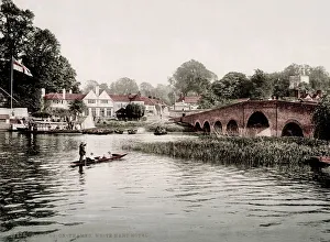 Sonning Prints: Vintage 19th century / 1900 photograph: Sonning, Berkshire