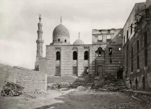 Vintage 19th century photograph: archetecture, Tombs of the Caliphs, City of the Dead