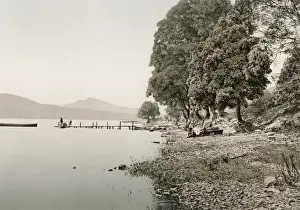 Vintage 19th century photograph: Bala Lake is a lake in Gwynedd, Wales