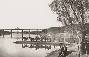 Vintage 19th century photograph: Barkly Bridge, Vaal River, South Africa Vintage 19th century photograph: Barkly Bridge, Vaal River, South Africa