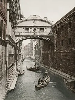 Vintage 19th century photograph: Bridge of Sighs, Ponte dei Sospiri Vintage 19th century photograph: Bridge of Sighs, Ponte dei Sospiri