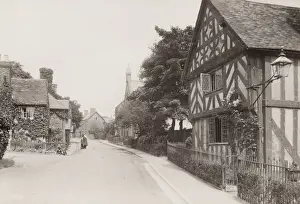 Vintage 19th century photograph: Church Stretton is a market town in Shropshire, England