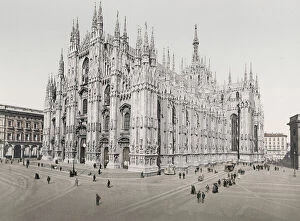 Representation Collection: Vintage 19th century photograph: Duomo, cathedral, Milan, Italy