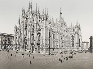 Representation Prints: Vintage 19th century photograph: Duomo, cathedral, Milan, Italy