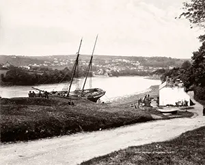Vintage 19th century photograph - United Kingdom - Cardigan, St Dogmaels, Wales