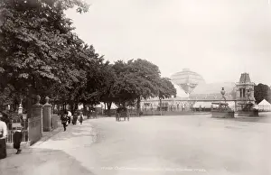 Vintage 19th century photograph - United Kingdom - Cheltenham, the Winter Gardens