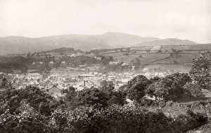 Vintage 19th century photograph - United Kingdom - Dolgelly, Wales