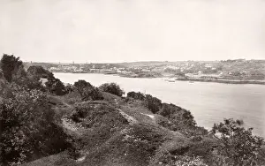 Vintage 19th century photograph - United Kingdom - Menai town, Wales