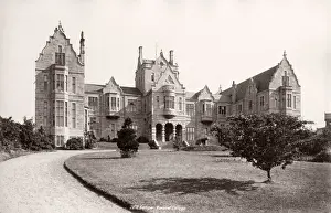 Vintage 19th century photograph - United Kingdom - Normal College, Bangor, Wales