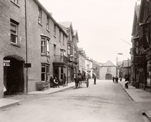 Vintage 19th century photograph - United Kingdom - Rhayader, Wales