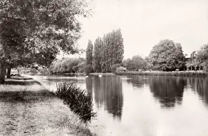 Vintage 19th century photograph - United Kingdom - River Thames at Bourne End