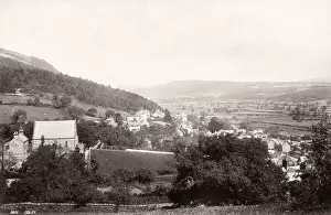 Vintage 19th century photograph - United Kingdom - Trefriw and Llanwrst Valley, Wales