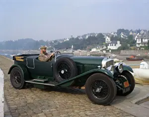 Speed Prints: Vintage Bentley Speed 6 at Locquirec, Brittany, France