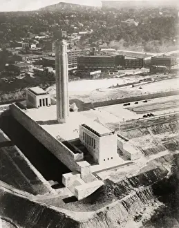 Vintage early 20th century press photograph: Kansas City, WWI Liberty Memorial building