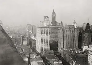 Vintage early 20th century press photograph: Manhattan from the Whitehall Building