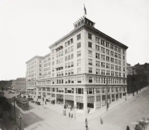 Vintage early 20th century press photograph: Seattle, Washington following the 1920 s
