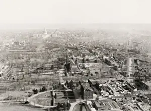 Vintage early 20th century press photograph: View from Washington monument