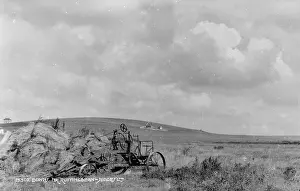 Vintage Farming Equipment in the Countryside