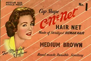 Wrapper Prints: Vintage Hair Net Packaging - C-No-Net Hair Net