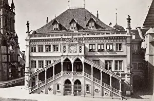 Dwelling Prints: Vintage late 19th century photograph - Hotel de Ville